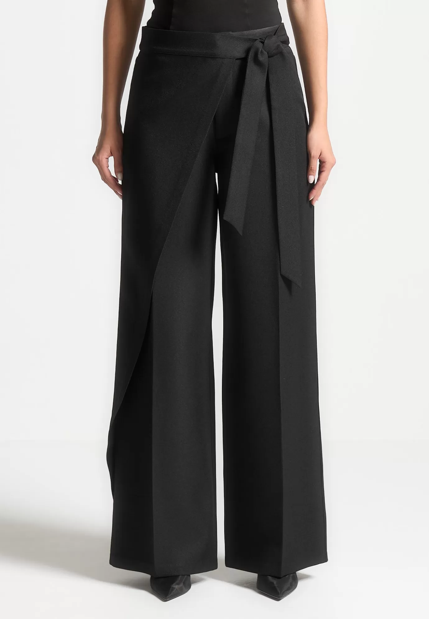 Discount Tailored Wrap Trousers with Tie - Suits