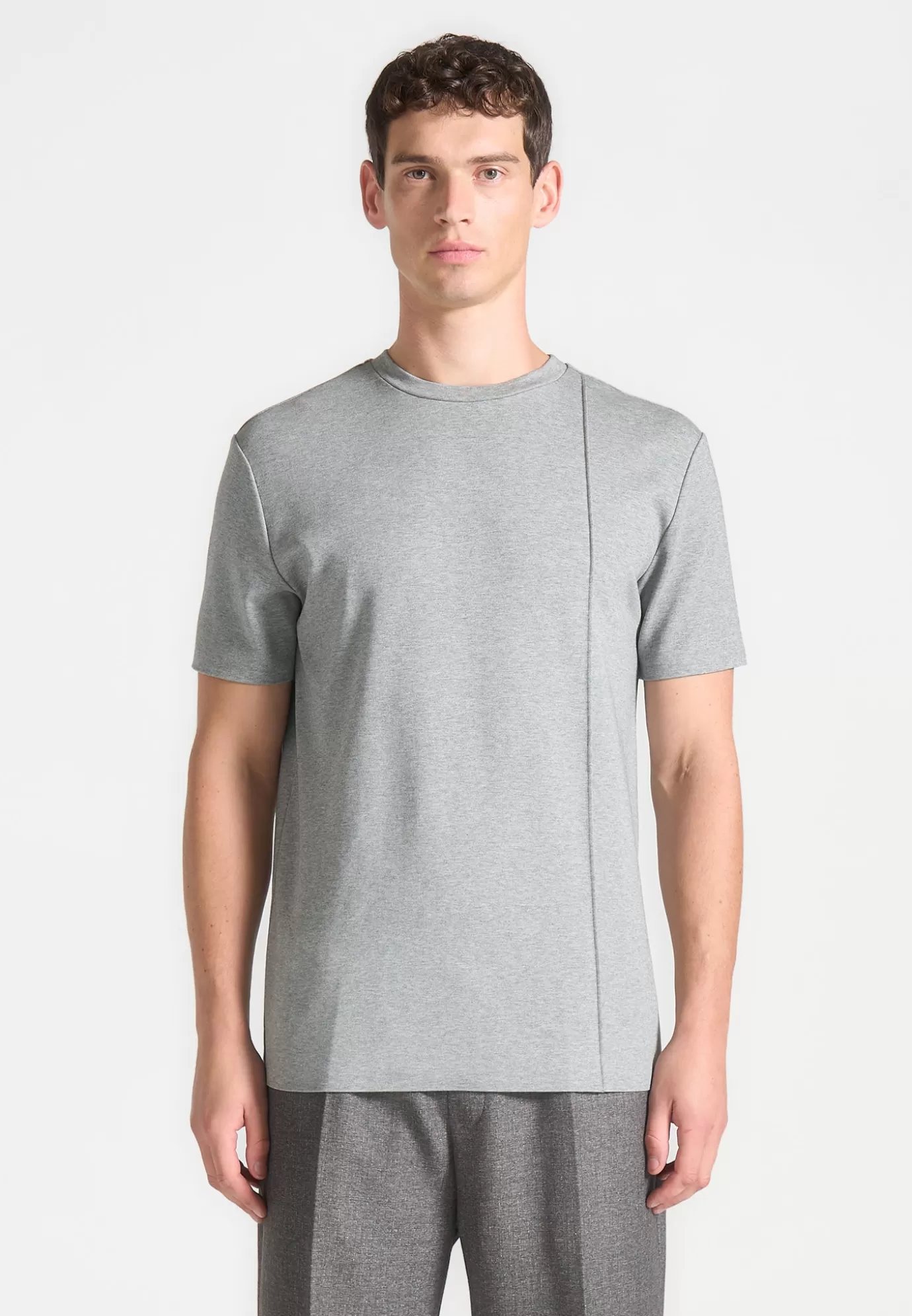 Fashion Éternel Regular Fit Cotton T-Shirt with Pintuck - T-shirts