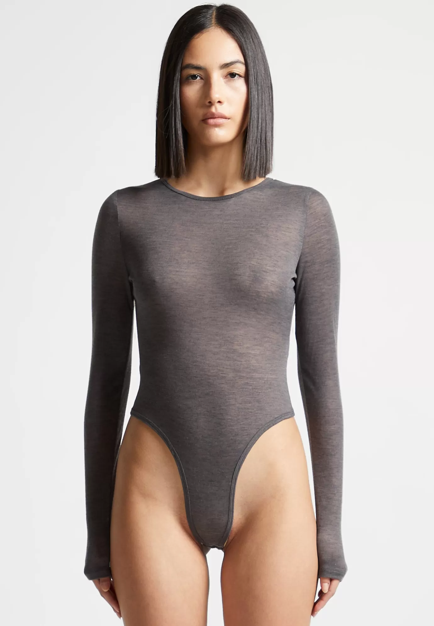 Best Éternelle Sheer Long Sleeve Bodysuit - Bodysuits