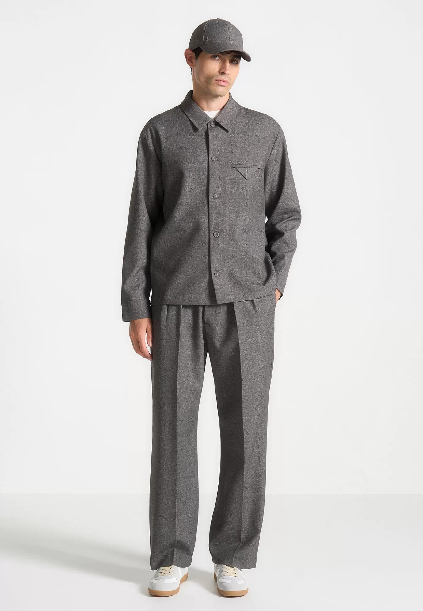 Flash Sale Textured Tailored Overshirt - Formal Co-ords