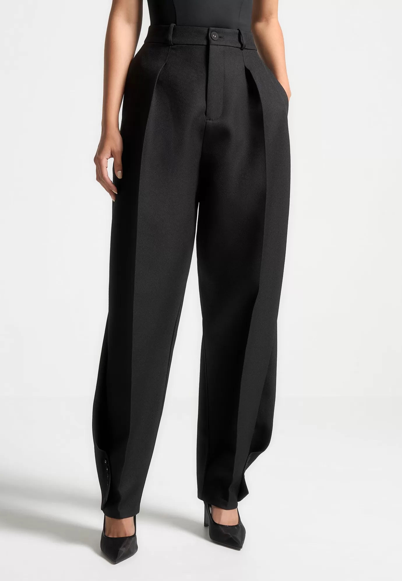 Hot Twist Leg Tailored Trousers - Suits