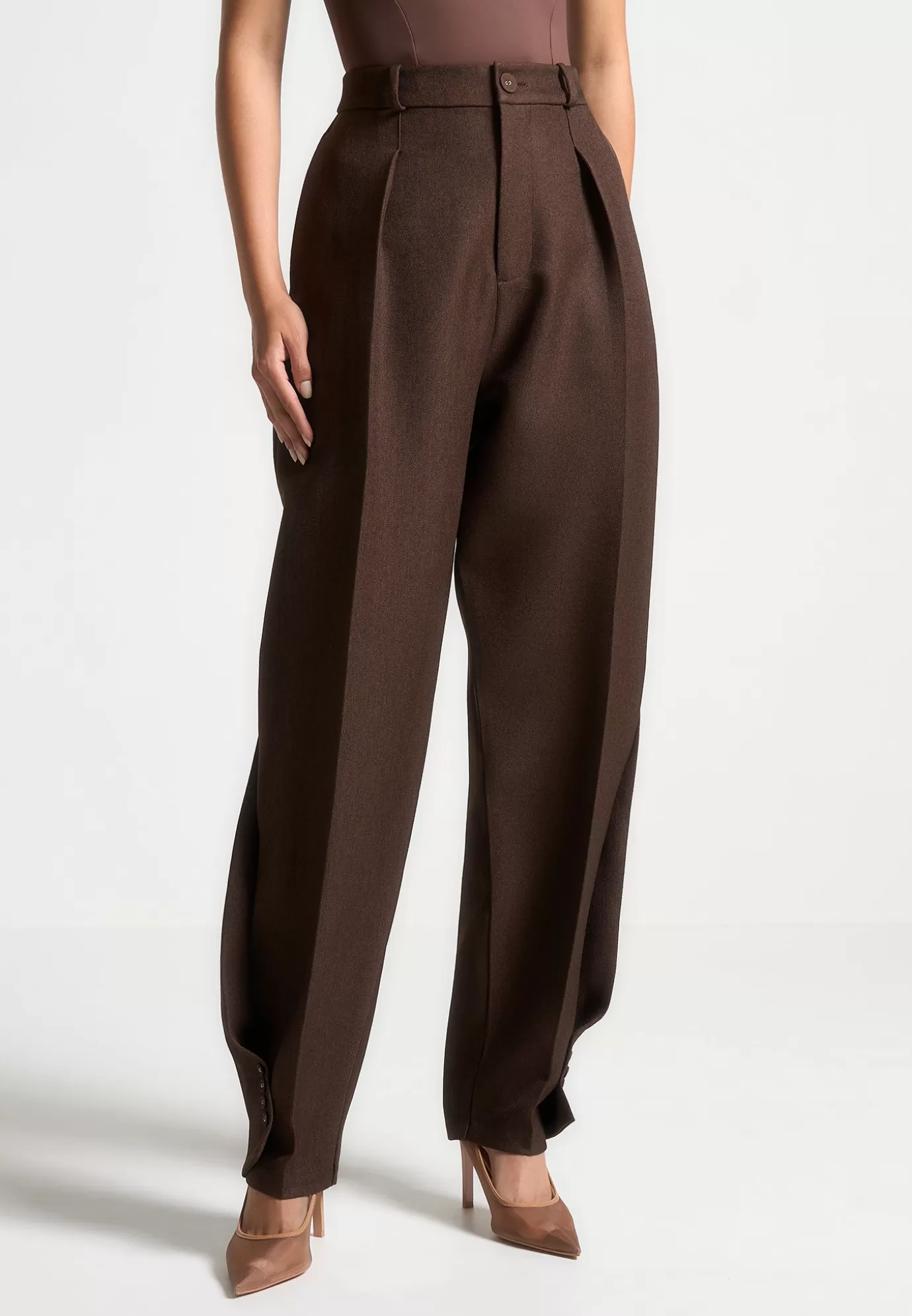 New Twist Leg Tailored Trousers - Suits