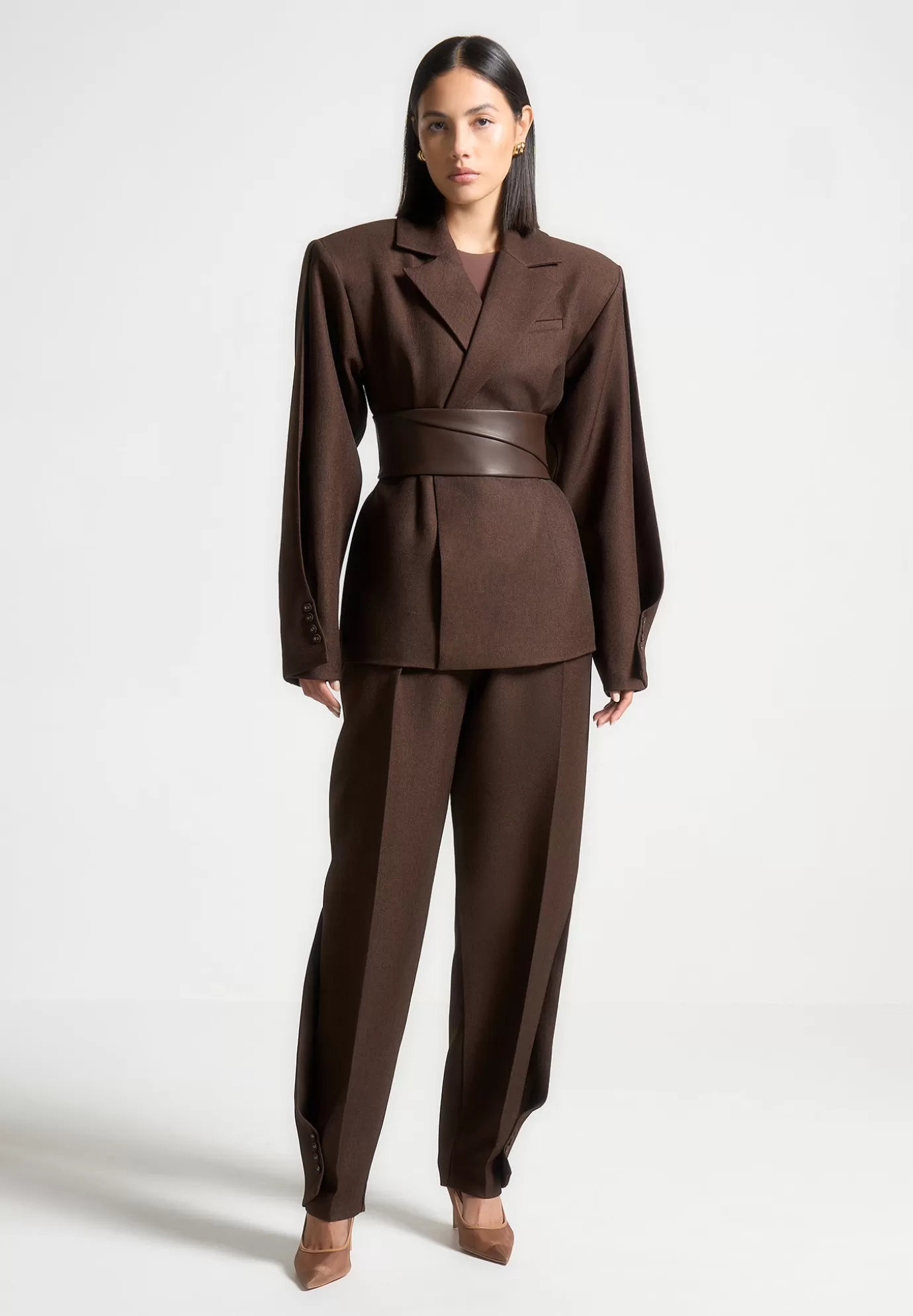 New Twist Leg Tailored Trousers - Suits