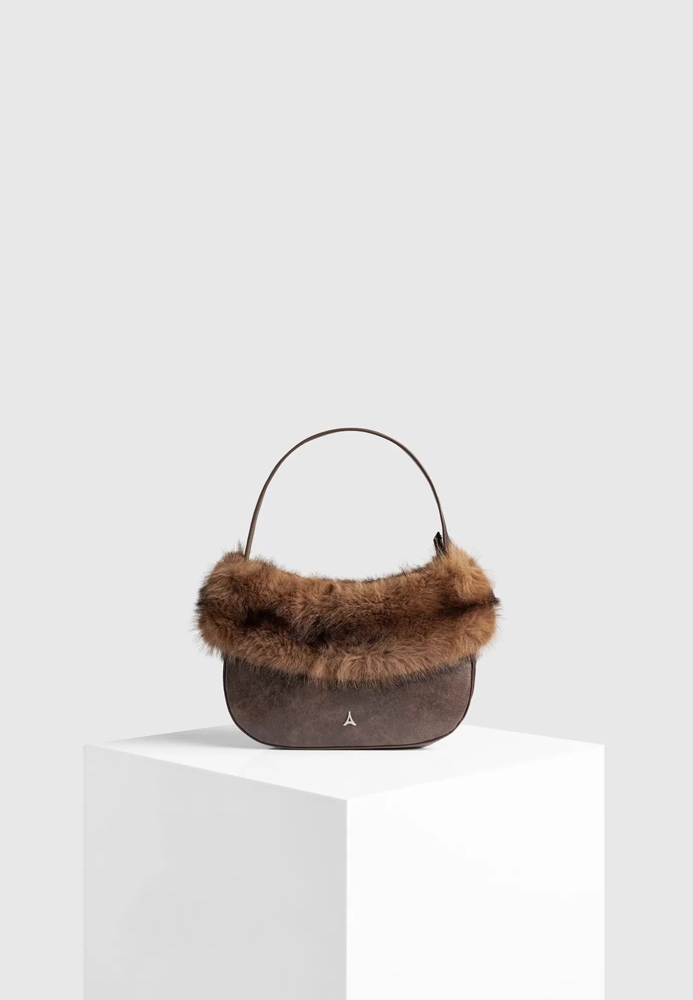 Shop Vintage Leather and Fur Handbag - Winter Accessories