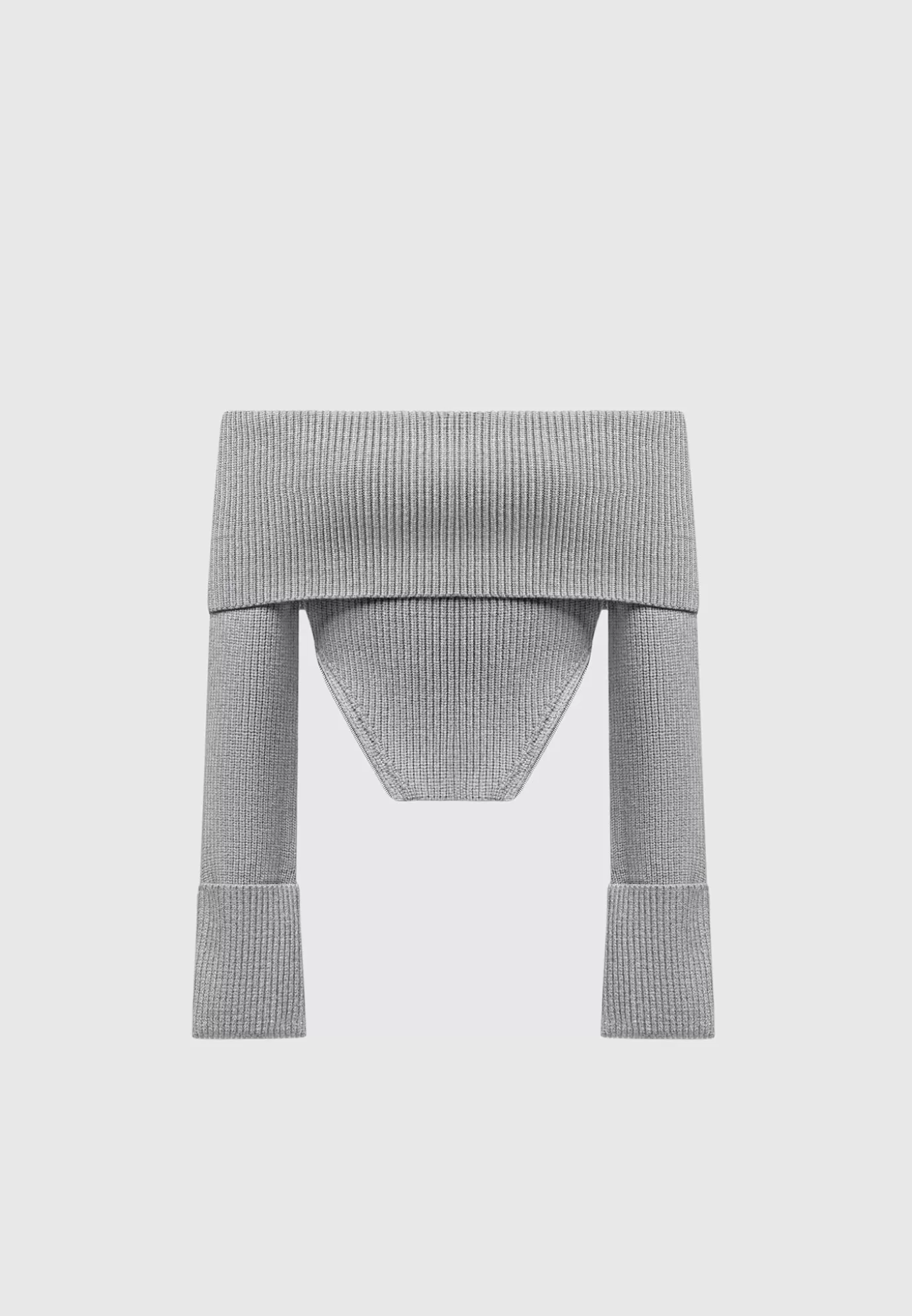 Flash Sale Zip Detail Knit Bandeau Top - Knitwear